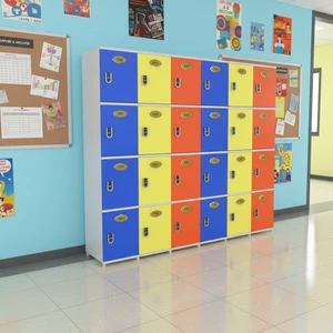 Customizable Rust Resistant Eco-Friendly JMDS 4 Door/column ABS PVC Locker Cabinet for School College Student Dorm Cabinets
