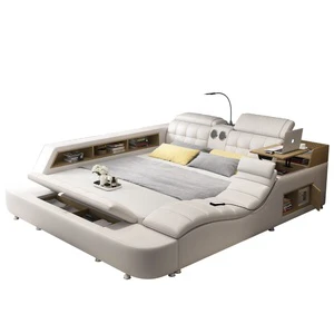 2021 Latest Modern Design Smart Beds Multifunctional Storage Massage Bed