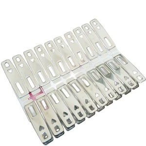 Stainless Steel Clothespin Light Durable Clothes Clip Plastic Peg Clothes Clip Trousers Clip Underwear Peg Clothespin