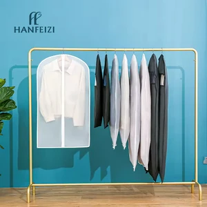 HANFEIZI White EVA Zipper Suit Cover Clothing Dust-proof Storage Garment Bag