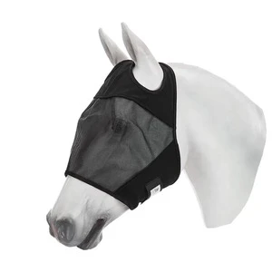 Adjustable Comfortable Equine Riding Fly Veil Equestrian Horse Care Anti-Mosquito Mesh Customized Eyes Ears Protection