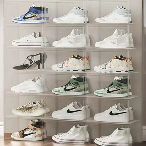 Polypropylene Transparent Shoe Storage Box Sneakers Popular Shoe Organizer Tool Under-Bed Storage Option 6-10L Capacity Shoe
