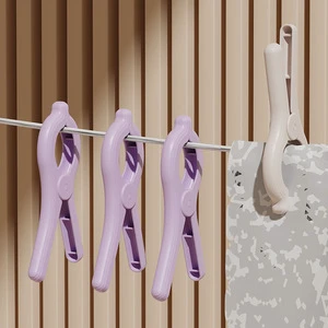 Chinese Manufacturer Wholesale Windproof Universal Use Colorful Large Size Traceless Plastic Clothes Pegs & Quilt Holders