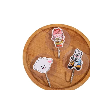 Cute Creative Hook Student Girl Dorm Door Sticky Hook Super Load Bearing Hook