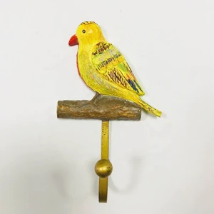 Creative Cute Bird Cartoon Resin Eco-Friendly Classic Wall Hanger Hook for Clothing Door Bag Handbag Key Holder