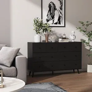 Black Eight-Drawer Cabinet Organizer