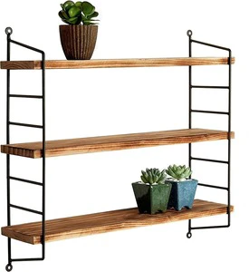Modern Industrial Style 3-Layer Wall Mounted Storage Organizer Hot Selling Decorative Frame with 3 Layers of Usefulness