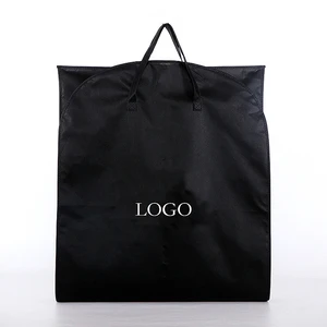 Personalized Custom Luxury Dust Cover Dress Cotton Non Woven Clothes Protector Foldable Packing Custom Garment Zipper Bag