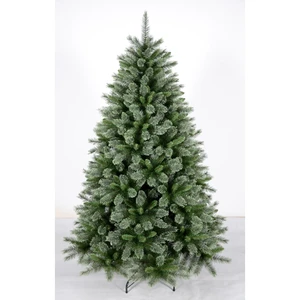 Artificial Spruce Christmas Trees Plastic Material Wholesale Supplier Standing Green Snowy Slim Pre-Lit LED Luxury Xmas Trees