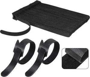 Eco-Friendly Self-Adhesive Double Sided Adjustable Cord Straps Cable Organizer Hook And Loop Tie With Custom Color