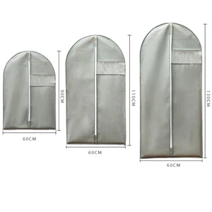 Personalized Custom Fashion Travel Dust Cover Foldable Dress Clothes Suit Protector Garment Bag for Hanging Clothes