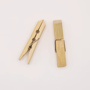 Eco-Friendly Bamboo Clothespins for Laundry Drying with Strong Grip and Sustainable Natural Material