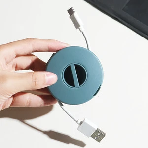 Cable Winder with Novelty Hooks Desktop Cable Organizer for Wire Management Charging Cable Storage Solution Storage Box