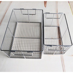 Customized Special Wire Mesh Metal Storage Basket Stainless Steel 304 Wire Basket Storage Wholesale Metal Mesh Basket