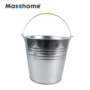 House Cleaning Tools Wire Handle Anti Rust Iron Water Buckets Outdoor Garden Car Wash Pail Water Stainless Galvanized Bucket