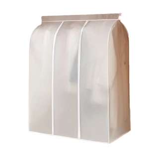 Wholesale Lightweight Non-Woven PVC Full Zipper Hanging Garment Cover Dustproof Washable for Clothes Storage