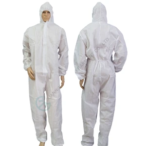 Personal Safety Equipment Anti-Static Disposable SMS Coverall Level C Clothing