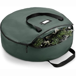 Guangzhou High Quality 600D Oxford Polyester Fabric Waterproof Large 36 Inch Christmas Wreath Storage Bag