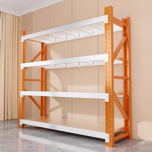 Warehouse Shelving Storage Racks Multi-tiered Home Storage Shelves Wall-mounted Heavy-duty Cold-rolled Steel Movable Snap-on