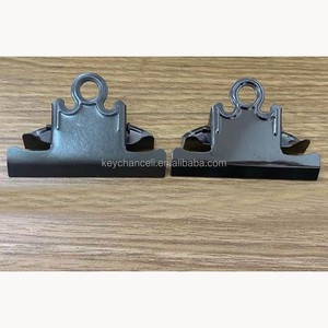 Restaurant Menu Black Nickel Matte Black Butterfly Spring Clamp 78mm File Binder Clip Metal Clipboard Clips Wood Board Clip