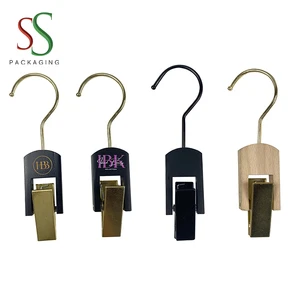 Custom logo Hair Extension Metal Clothing Hanger Clip