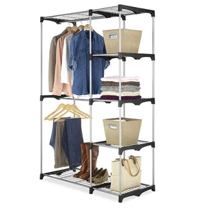 Large Capacity Storage Metal Clothes Rack Household Multi-functional Coat Rack