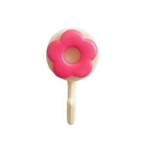 Modern Kitchen & Bathroom Wall Decorative Hooks Custom Self Adhesive Creative Flower Design Without Drilling Coat Bag Hanger