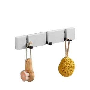 Creative Wooden Wall Hook Foldable Clothes Rack Wall Hanging Hook Living Room Clothes Rack