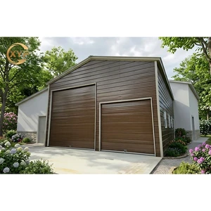 Stock House Prefab Small Prefabricated Steel Structure Metal Frame Customized Garage