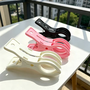 Eco-friendly ABS Plastic Clothes Pegs Transparent Hanging Clothesline Clips Clamp for Clothes Bedding Balcony Outdoor Use