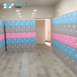 ABS Plastic Outdoor Combined Storage Hospital Filing Cabinets Double Tier Locker with Electronic Lock Assembled