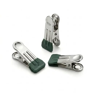 Heavy Duty Large Stainless Steel Clips PVC Coated Non-slip Laundry Pegs Rust-proof Windproof Wardrobe Living Room Utility