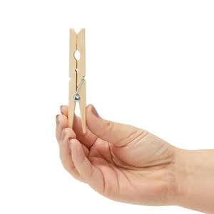Custom Natural Wooden Peg Mini Clothes Photo Paper Clothespin Craft Clip