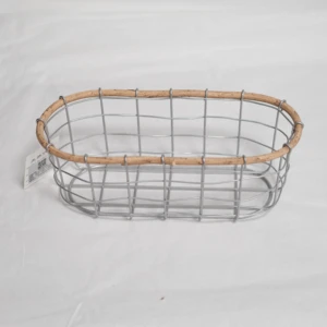 Customized Size Metal Wire Basket Durable Plastic Woven Folding Mesh Black Yellow Colors Home Kitchen Bathroom Household Cartons