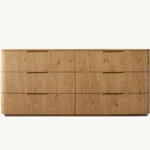 R American-style Solid Wood Drawer Cabinet