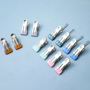 10pcs/lot Windproof Antislip Storage Underwear Household Sealing Stainless Steel Drying Clothes Hangers Clothespins Clips