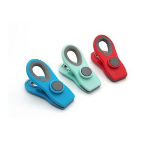 Neodymium Reflex Magnet Chip Clips Magnetic / Plastic Magnetic Chip Bag Clip with Magnet