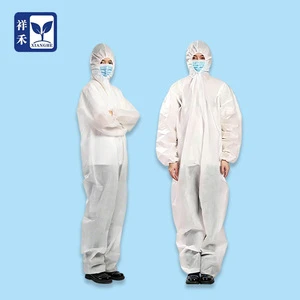 Type 5 6 Disposable Protective Coverall Breathable Protective Isolation Clothing Dust Barrier Industrial Safety
