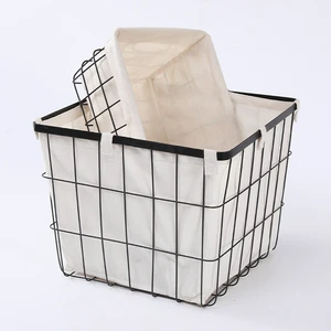 Factory good price wire storage metal laundry basket metal