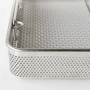 High Quality Little Grey Wire Mesh Storager Metal Receive Basket/Metal Stainless Steel Iron Wire Storage Basket