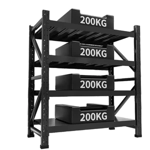 2000*600*2000mm 4 Layer Storage Metal Rack Supermarket Warehouse Shelves with Powder Coating for Garage Shelves