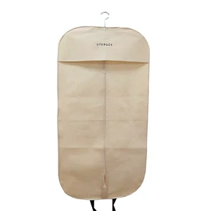 Wholesale Lightweight Eco-Friendly Non Woven Dust Proof Suit Cover Customized Waterproof Cloth Garment Bag Cheap Affordable