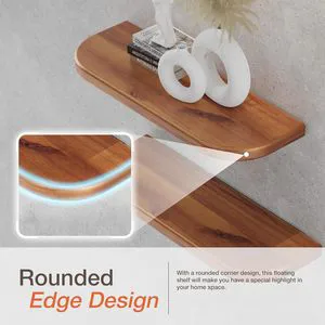 Wood Floating Shelves Wall Mounted Storage