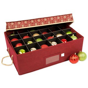 Foldable Christmas Storage Boxes Fabric Cardboard Ornament Organizer Dividers for Bathroom Clothing Jewelry for Holiday