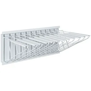 Wall Mount Blueprint Storage Rack with 12 Pivot Brackets Convenient Blueprint Holder Wall Shelves
