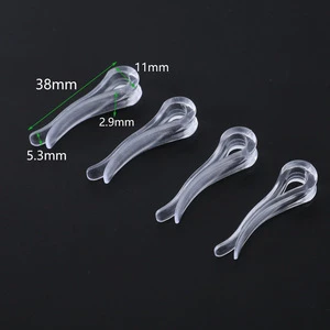 Factory Hot Sale Clear Plastic U Shape Alligator Clip Clothespin Fabric Clip Garment Shirt Folding Clip with Teeth