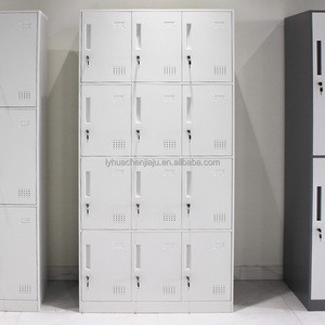 Steel Wardrobe Locker with Shelves Heavy Duty Metal Storage Cabinet Featuring Electronic & Key Lock for Gym Office or Hospital