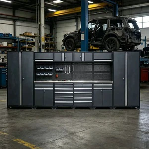 Customizable Modular Steel Heavy-duty Garage Workshop Storage Space Maintenance Solution for Storing Hardware Tools in Workshops
