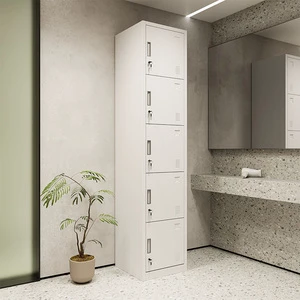 Industrial Metal Closet Lockers Combo-Durable Waterproof Storage Cabinet Gym/School Lockers Wardrobe Electronic/Combination