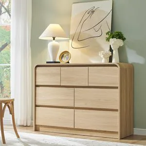 Luxury Modern Chest of Drawers with 7 Drawers for Bedroom and Living Room